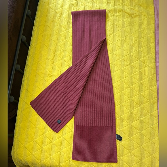 All Saints ribbed knit scarf merino wool blend - Picture 2 of 5